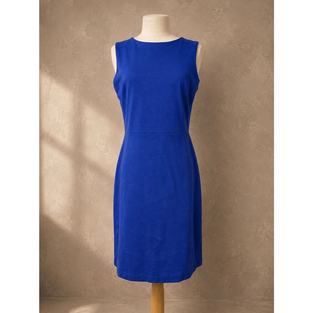 Old Navy Sz M Tell Sleeveless Sheath Dress in Royal Blue